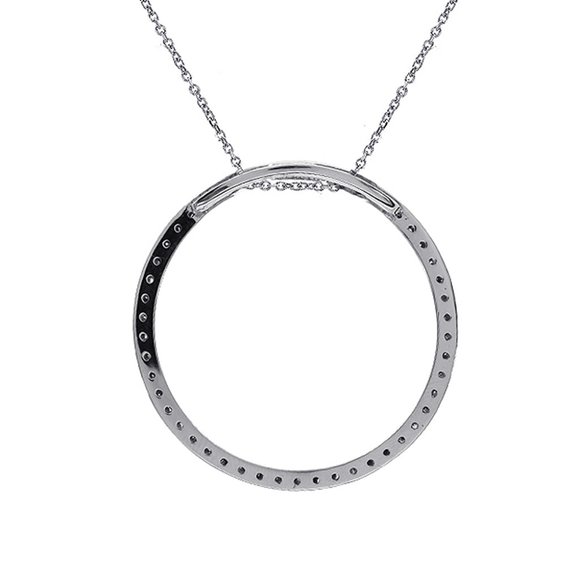 0.45 Carat Diamond Sparkling Eternity Pendant - Picture 3 of 10